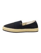 Gant Espadrile slip-on din panza Raffiaville - Negru/Bej