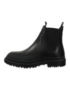 Gant Ghete Chelsea din piele cu segmente din material textil Timbly - Negru