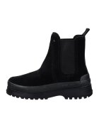 Gant Ghete Chelsea din piele intoarsa cu detaliu cu broderie Wintly - Negru
