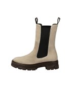 Gant Ghete chelsea high-cut de piele nabuc - Bej