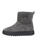 Gant Ghete din piele intoarsa Snowhill - Gri deschis