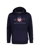 Gant Hanorac cu buzunar kangaroo Archive Shield - Bleumarin