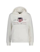 Gant Hanorac cu logo Archive Shield - Alb murdar