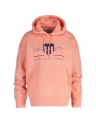 Gant Hanorac cu logo Archive Shield - Portocaliu