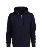 Gant Hanorac regular fit cu fermoar - Albastru ultramarin