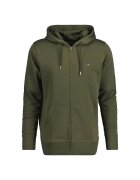 Gant Hanorac regular fit cu fermoar Shield - Kaki pal