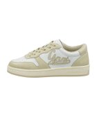 Gant Pantofi sport de piele cu segment perforat Prepla - Alb/Bej