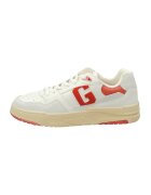 Gant Pantofi sport de piele si piele intoarsa - Rosu/Alb