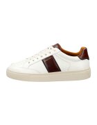 Gant Pantofi sport din piele cu sireturi Mcjulien - Maro cognac/Galben pai/Alb murdar