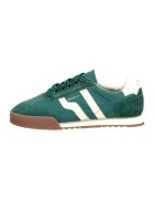 Gant Pantofi sport din piele intoarsa si textil cu logo Baylle - Alb murdar/Verde persan