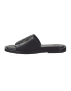 Gant Papuci de piele cu logo in relief - Negru
