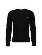 Gant Pulover cu model torsade - Negru