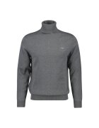 Gant Pulover de bumbac cu guler inalt - Gri