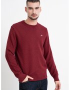 Gant Pulover din amestec de bumbac organic - Rosu inchis