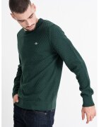 Gant Pulover din amestec de bumbac organic - Verde inchis