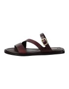 Gant Sandale din piele cu barete multiple Sunlaz - Maro inchis