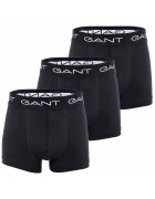 Gant Set de boxeri cu banda logo in talie - 3 perechi - Negru