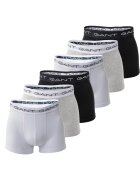 Gant Set de boxeri slim fit - 6 perechi - Gri