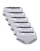 Gant Set de chiloti hipster - 6 perechi - Gri