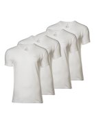 Gant Set de tricouri slim fit de bumbac - 4 perechi - Alb