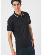 Gant Tricou polo de bumbac cu logo brodat - Negru