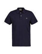 Gant Tricou polo din bumbac pique Shield - Bleumarin