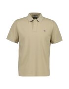 Gant Tricou polo din bumbac pique Shield - Maro nisip