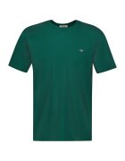Gant Tricou regular fit din bumbac Shield - Verde inchis