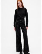 GAP Blugi ampli cu talie inalta - Negru