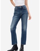 GAP Blugi crop cu croiala dreapta - Albastru indigo