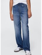 GAP Blugi cu croiala baggy fara inchidere Ultrasoft - Albastru inchis