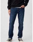 GAP Blugi regular fit cu aspect decolorat - Bleumarin