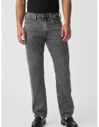 GAP Blugi regular fit cu talie medie - Gri inchis