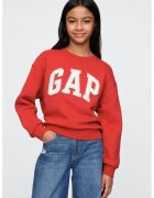 GAP Bluza de trening cu aplicatie logo - Rosu/Alb