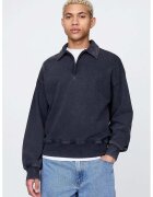 GAP Bluza de trening cu aspect decolorat - Bleumarin