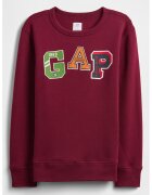 GAP Bluza de trening cu imprimeu logo pe piept - Visiniu