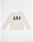 GAP Bluza din bumbac cu imprimeu - Negru/Alb murdar