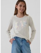GAP Bluza lejera de bumbac organic - Gri deschis
