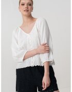 GAP Bluza supradimensionata cu decolteu in V - Alb