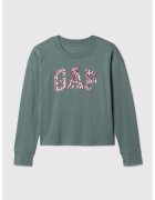 GAP Bluza supradimensionata de bumbac - Verde sparanghel