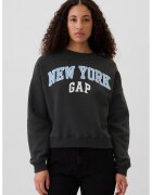 GAP Bluza supradimensionata de trening cu logo - Gri inchis