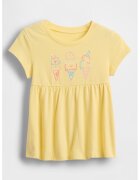 GAP Bluza-tunica evazata - Galben