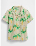 GAP Camasa cu model tropical - Verde/Galben