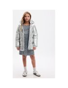 GAP Geaca fete - 303894689 - Poliester reciclat - Argintiu - Argintiu
