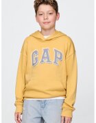 GAP Hanorac cu imprimeu logo - Gri/Galben pai