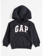GAP Hanorac cu imprimeu logo si buzunar kangaroo - Negru/Roz prafuit