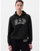 GAP Hanorac cu logo si buzunar kangaroo - Alb/Negru