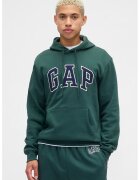 GAP Hanorac cu logo si buzunar kangaroo - Verde aquamarin