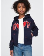 GAP Hanorac cu logo si model inima - Rosu/Bleumarin