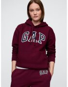 GAP Hanorac din amestec de bumbac cu logo - Alb/Visiniu/Bleumarin
